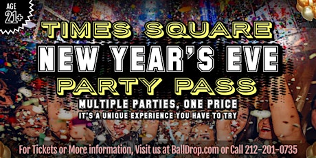 Times Square New Year's Eve Party Pass (Age 21+)
