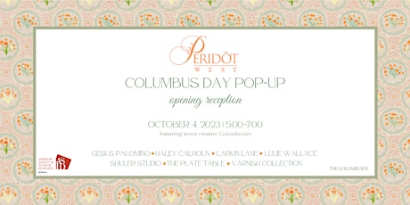 Columbus Day Pop-Up Reception primary image