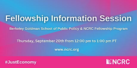NCRC & Berkeley Fellowship Information Session  primärbild