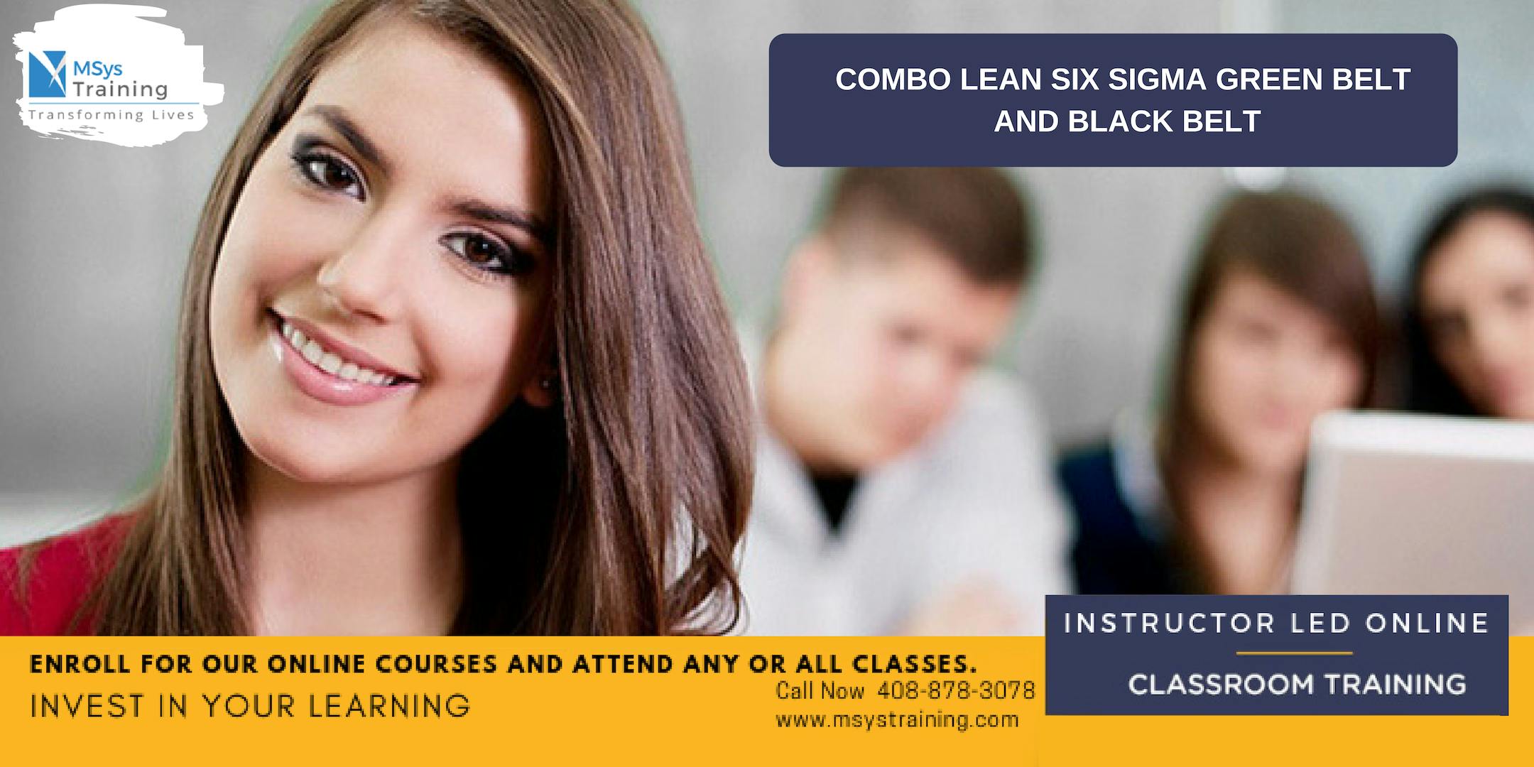 Combo Lean Six Sigma Green Belt and Black Belt Certification Training In Chihuahua, Chih