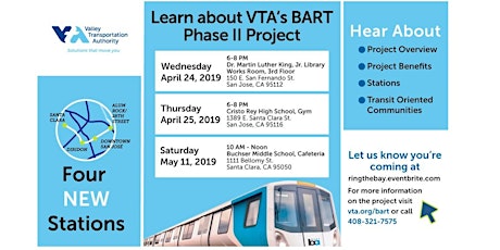 Learn About VTA's BART Phase II Project primary image