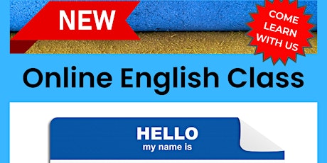 Primaire afbeelding van Online English class for beginners