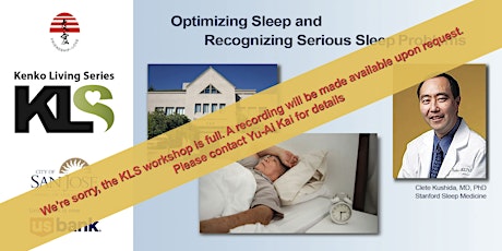 Hauptbild für Optimizing Sleep and Recognizing Serious Sleep Problems