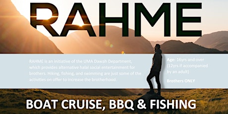 RAHME TRIP - BOAT CRUISE + BBQ + FISHING (01/10/20 primary image
