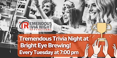 Primaire afbeelding van Kamloops at Bright Eye Brewing Tuesday Night Trivia!