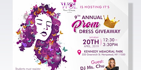 Women Of Integrity Inc. 9th Annual Prom Dress Giveaway primary image