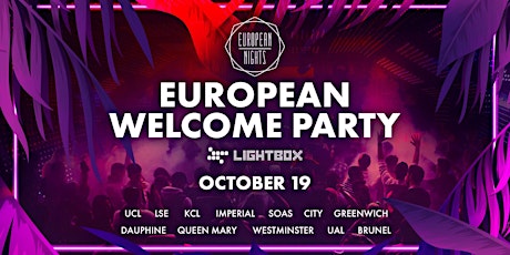 Imagem principal do evento European Welcome Party