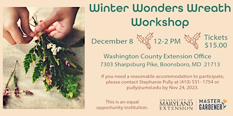 Winter Wonders Wreath Workshop primary image