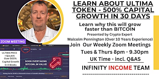 Imagen principal de ONLY €97.00 TO LEARN ABOUT ULTIMA TOKEN - 500% CAPITAL GROWTH IN 30 DAYS