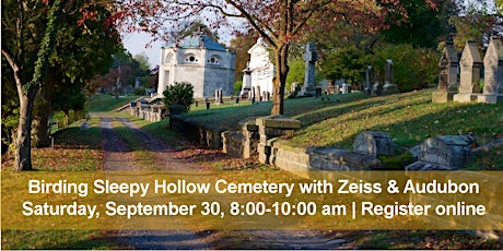 Imagen principal de Birding & Exploring Sleepy Hollow Cemetery with Zeiss & Audubon
