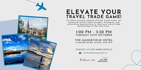 Imagem principal do evento Elevate your travel trade game! | Visit Moray Speyside