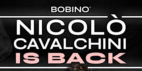 Image principale de Bobino Milano Giovedi 25 Aprile 2024 Nicolò Cavalchini Live Show