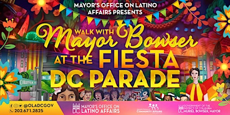 Walk with Mayor Muriel Bowser in the 2023 Fiesta DC Parade primary image