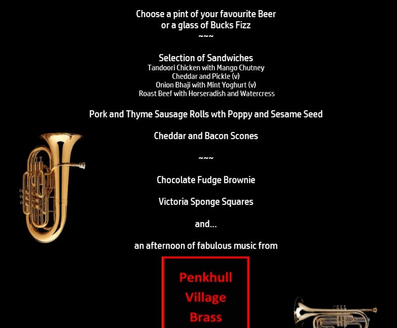 Fathers Day Afternoon Tea with Penkhull Village Brass