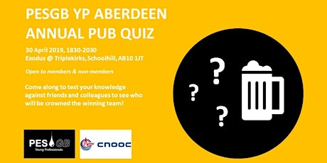 PESGB YP Aberdeen Annual Pub Quiz primary image