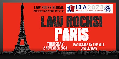 Law Rocks! Paris at the 2023 IBA Annual Conference primary image