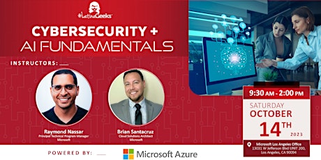 Imagem principal do evento Cybersecurity + AI Fundamentals with Microsoft