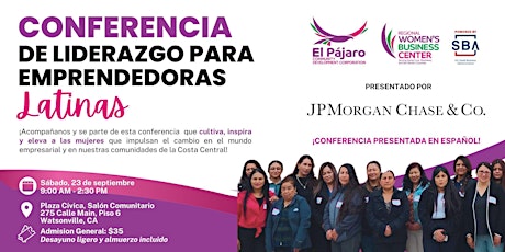 Conferencia de Liderazgo para Emprendedoras Latinas primary image