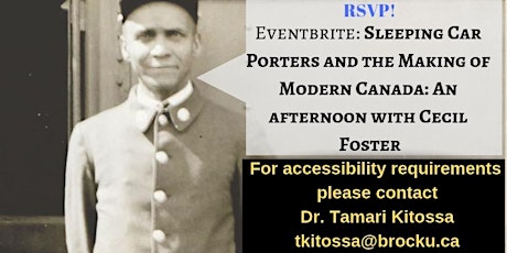 Sleeping Car Porters and the Making of Modern Canada: An afternoon with Cecil Foster primary image