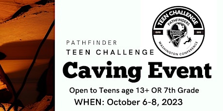 Image principale de Washington Pathfinders Teen Challenge Caving Event