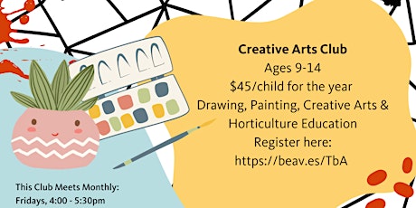 Creative Arts Club (Ages 9-14) OSU 4-H