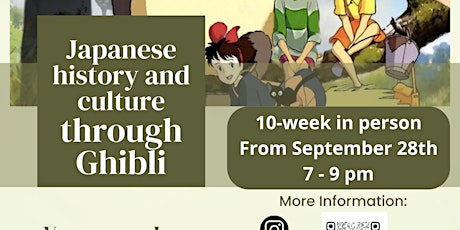 Imagem principal do evento Japanese culture and history through Ghibli movie