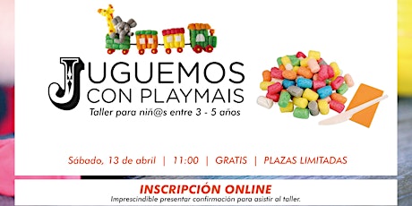 Imagen principal de Juguemos con Playmais - Taller para niñ@s entre 3 - 5 años