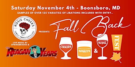 Fall Back Ciders, Spirits & Wine Fest 2023 Featuring The Reagan Years primary image