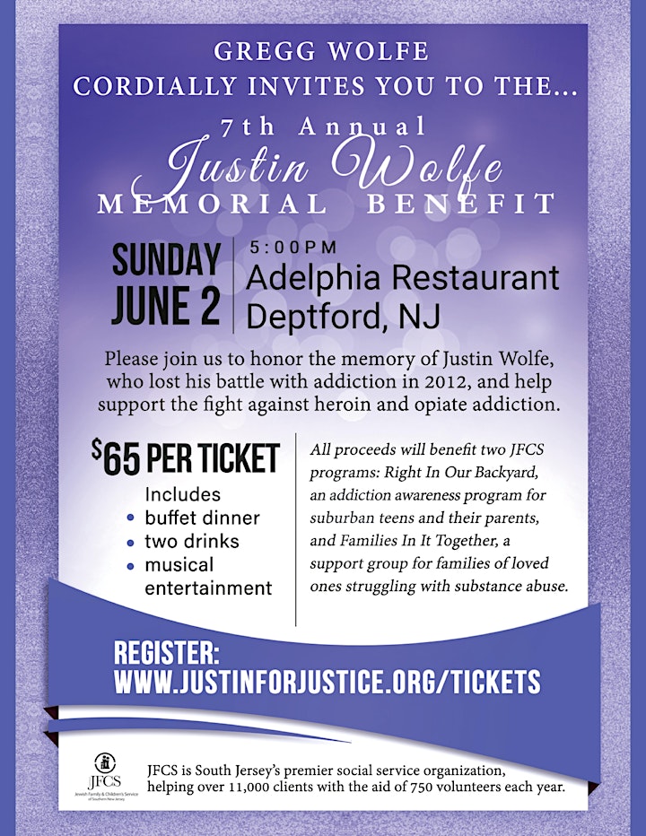 7th Annual Justin Wolfe Memorial Benefit image