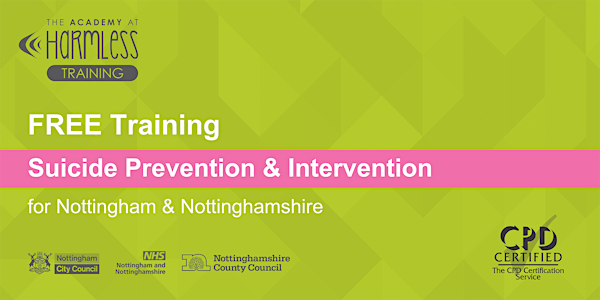 Suicide Prevention & Intervention training (Nottingham and Nottinghamshire)