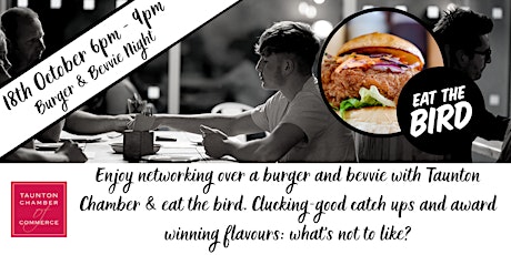 Burger & Bevvie Night: clucking-good networking at eat the bird! primary image
