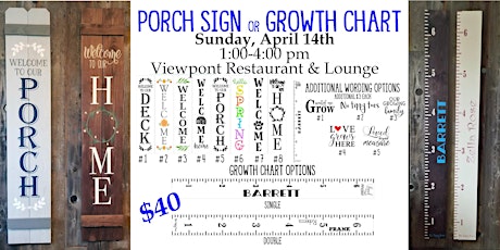 Porch Sign or Growth Chart DIY Workshop primary image