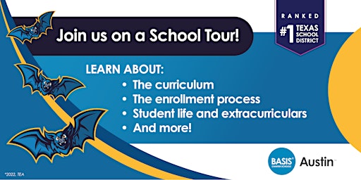 Hauptbild für Come to our BASIS Austin School Tour!