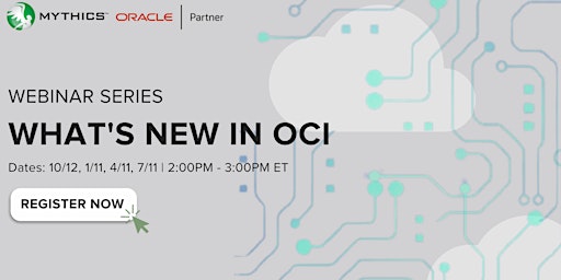 Imagem principal de What's New in OCI Webinar Series