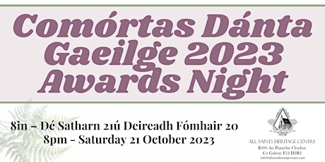 Image principale de Cómortas Dánta Gaeilge 2023 Awards