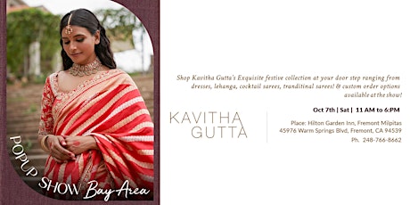 Kavitha Gutta Pop Up Show - Clothing Exhibition primary image
