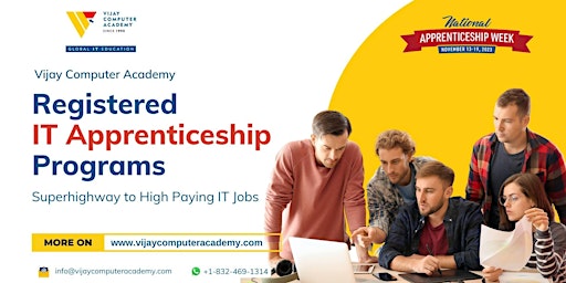 Imagem principal do evento Registered Apprenticeship: Superhighway to High Paying IT Jobs (apprentice)
