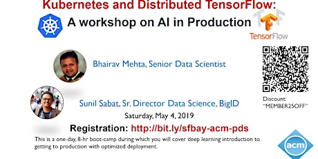 Distributed Tensorflow with Kubernetes - AI Workshop - by SFBay ACM primary image