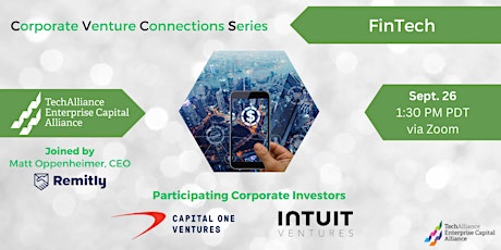 Imagem principal do evento Corporate Venture Connections Series: FinTech