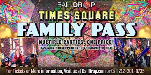 Primaire afbeelding van Times Square New Year's Eve Family Party Pass (All Ages)