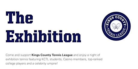 Exhibition Tennis and Entertainment to Support Kings County Tennis League primary image