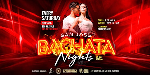 Imagem principal de San Jose Bachata Nights - Bachata Dance, Bachata Classes, and Bachata Party
