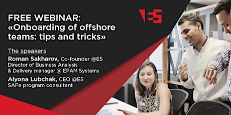 Free webinar «Onboarding of offshore teams: tips and tricks» primary image