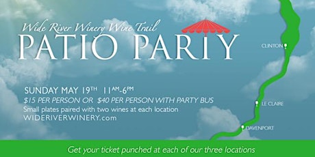 Wine Trail Patio Party with Wide River primary image