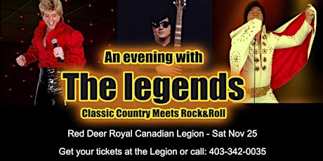 An Evening With The Legends Red Deer Royal Canadian Legion primary image