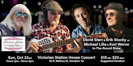 David Starr & Erik Stucky w/ Michael Lille & Karl Werne - Victorian Station primary image
