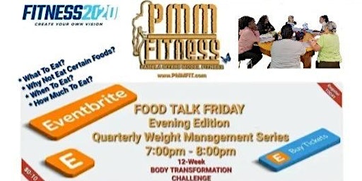 Imagem principal de Weight Management 101:  FOOD TALK FRIDAY @ Fitness2020 Eagle’s Landing