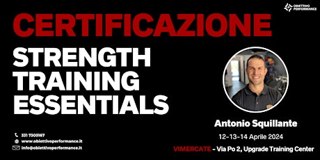 CERTIFICAZIONE - STRENGTH TRAINING ESSENTIALS - 3° EDIZIONE