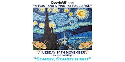 A Paint and a Pinot at Paddo RSL. "Starry, Starry Night" primary image