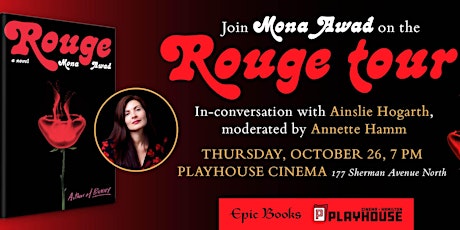 Imagem principal do evento In conversation with Mona Awad and Ainslie Hogarth: "Rouge" book release